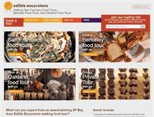 Tablet Screenshot of edibleexcursions.net